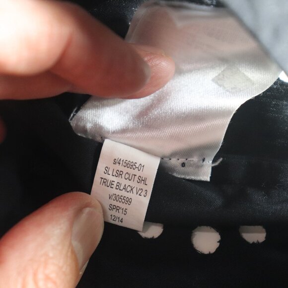 Gap Black Laser Cut Tank Top Size XS - Picture 4 of 9